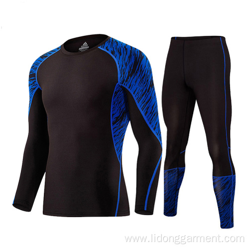 Polyester Spandex Long Sleeve Two Piece Gym Wear